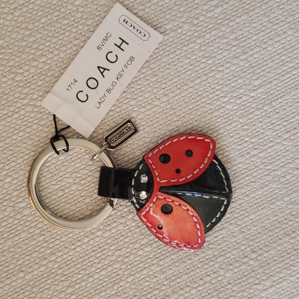 Coach Ladybug 🐞 RARE Fob Keychain Brand New W/Tags